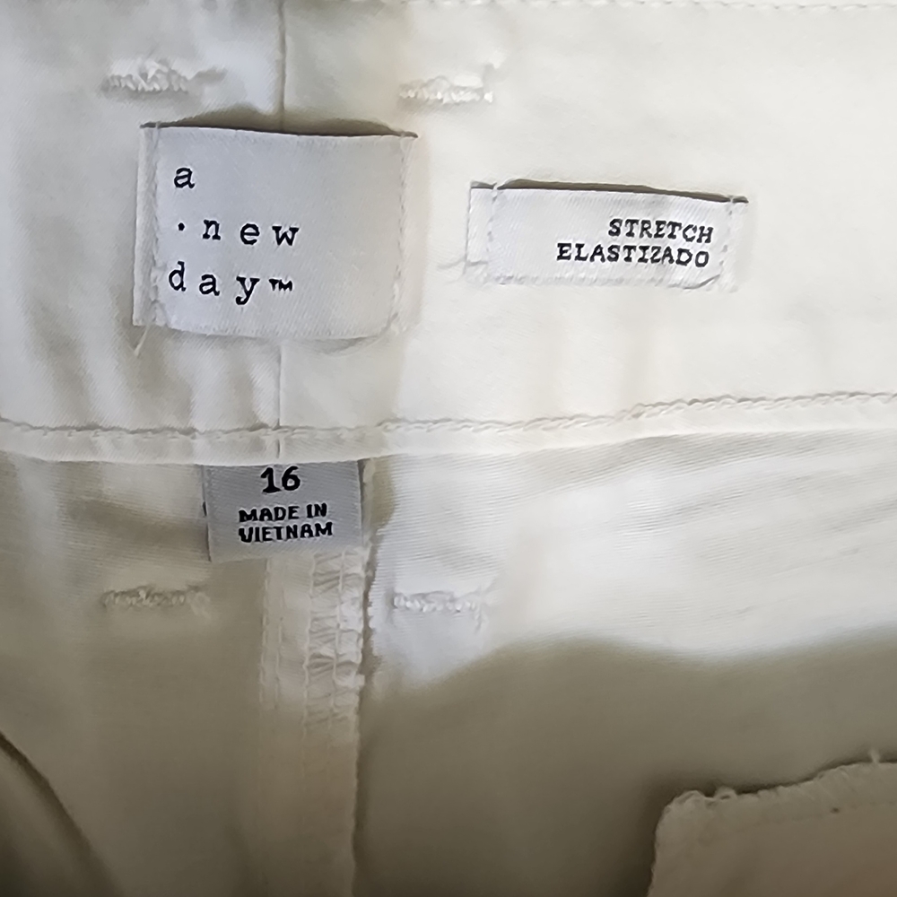 a new day Women's Cream Straight Leg Pants - Picture 6 of 9